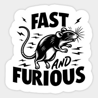 Fast And Furious Rat Sticker